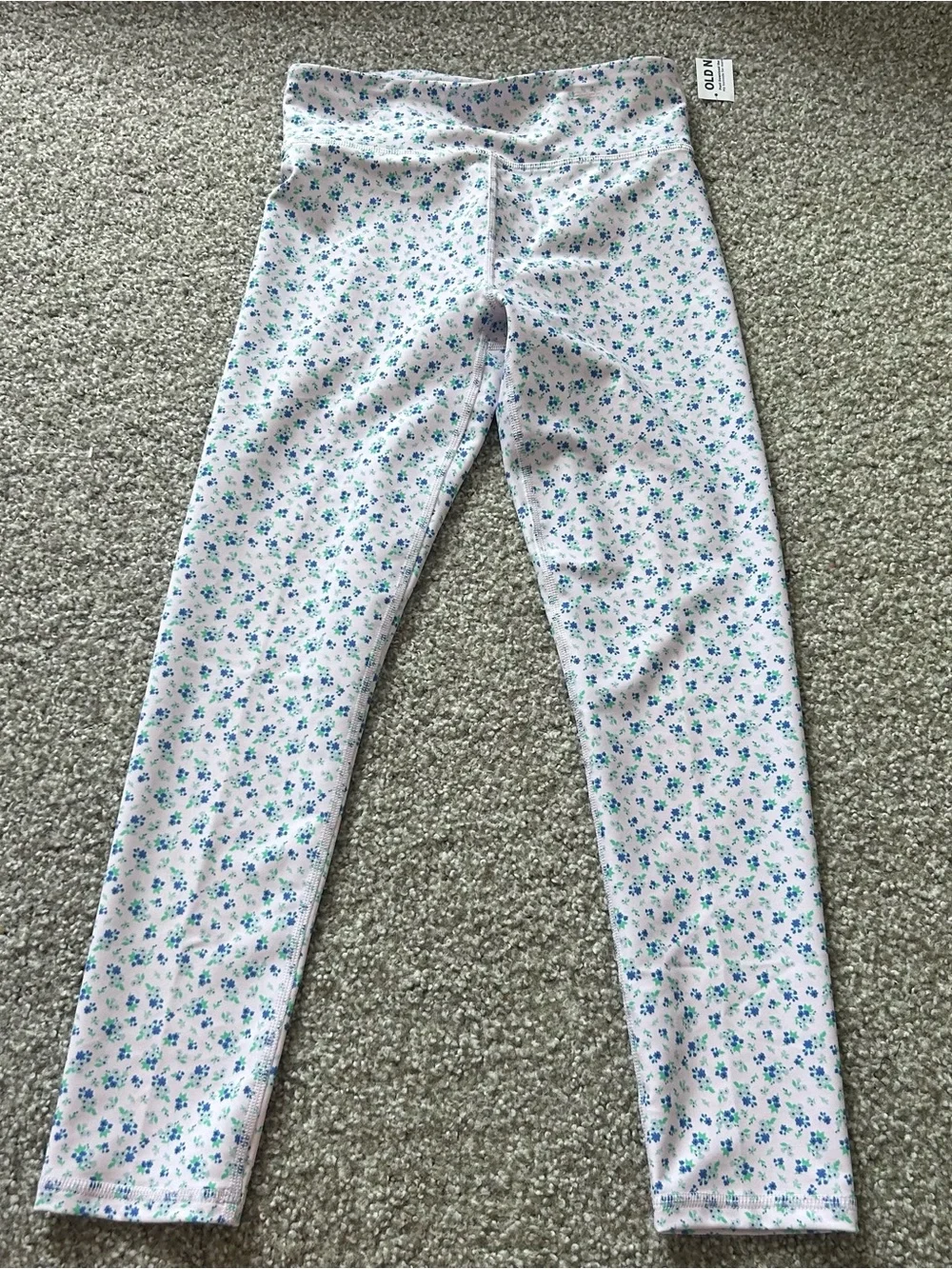 NWT Old Navy Girls Powersoft Floral Leggings